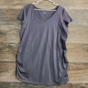 BumpStart Women's Gray V-Neck Tee